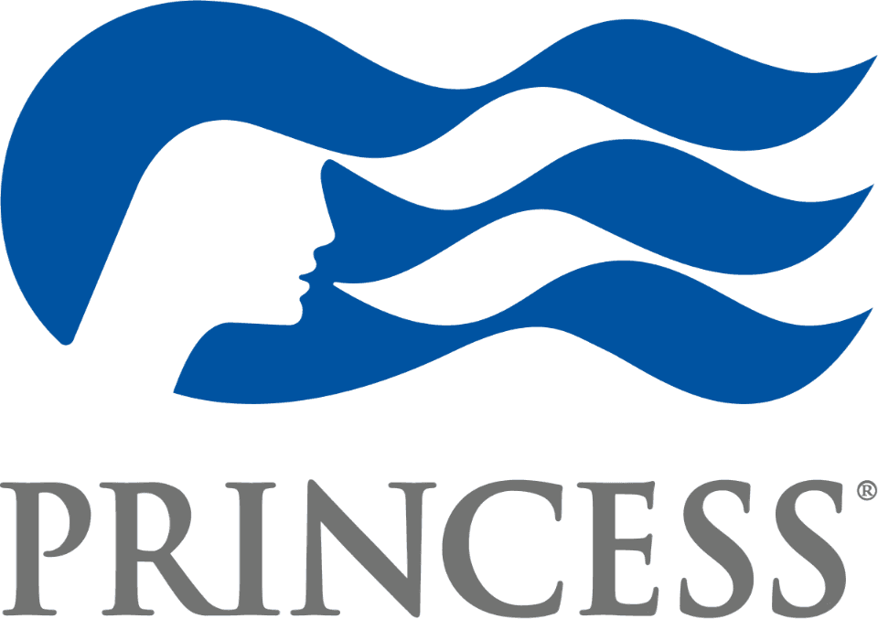 Princess Cruise Line logo with a stylized crown and the word 'Princess' in an elegant font.